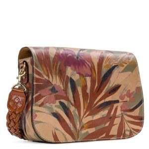 Patricia Nash Palm Leaves NWT crossbody flap handbag